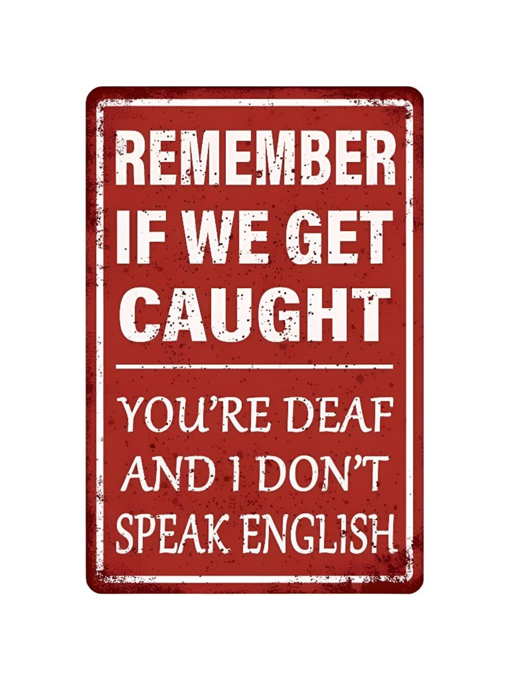 Funny Garage Decor Humor Man Cave Bar Signs, Vintage Metal Tin Sign 8x12 Inch